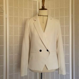 Vintage White Double Breasted Blazer